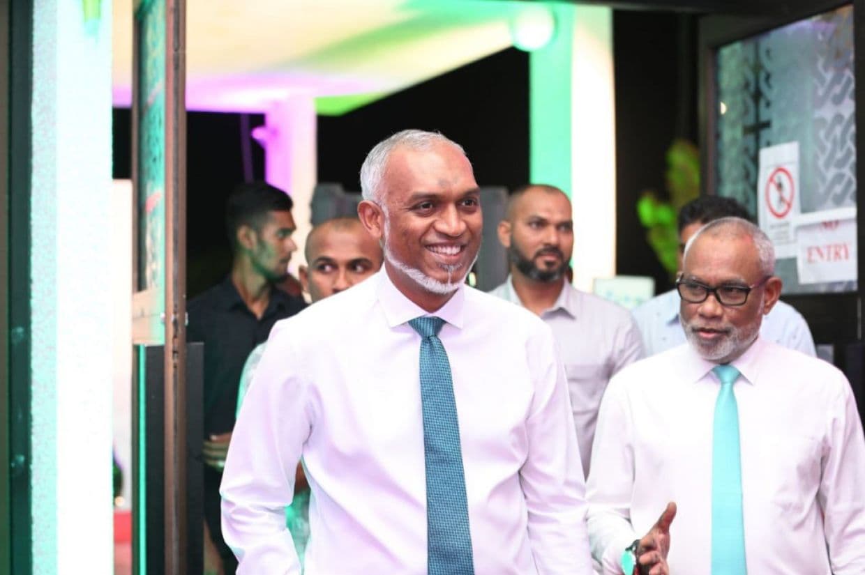 ޕީއެންސީގެ ބާނީ ޢަބްދުއްރަޙީމް ޢަބްދުﷲ އާއި ޕިއެންސީގެ މާލިމީ ރައީސުލްޖުމްހޫރިއްޔާ ޑރ. މުޙައްމަދު މުޢިއްޒު