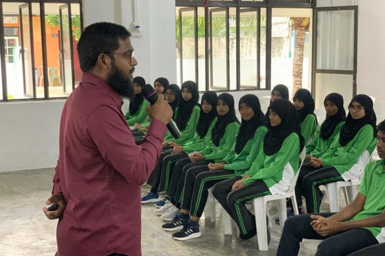 ށ. އަތޮޅުގައި ކުރިއަށްގެންދިޔަ ރިސާލަތު ޕްރޮގްރާމްގެ ތެރެއިން. / ފޮޓޯ: މިނިސްޓްރީ
