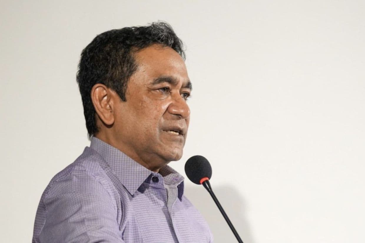 ކުރީގެ ރައީސް އަބްދުﷲ ޔާމީން.