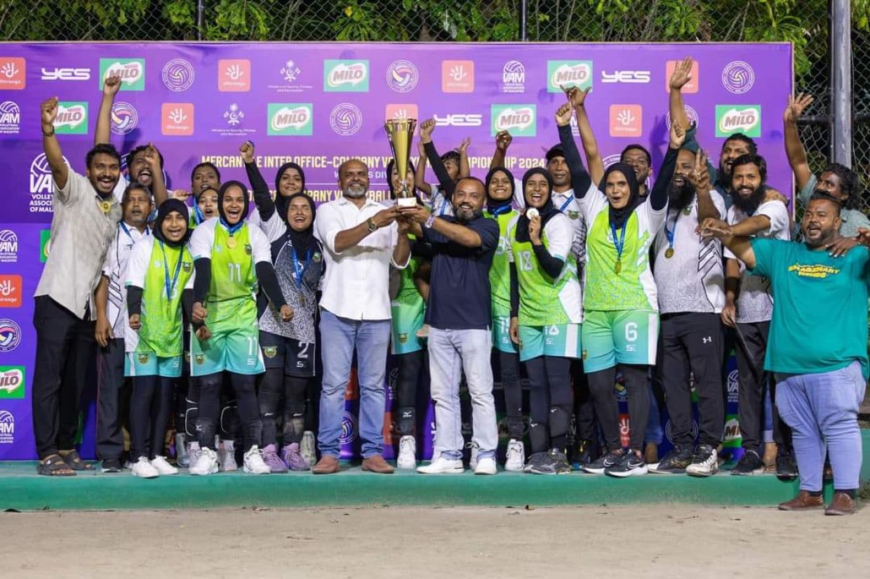 އޮފީސް ކޮމްޕެނީ ވޮލީބޯލް ޗެލެންޖު 2024 ތަށި ނެގުމަށް ފަހު ވެމްކޯ އަންހެން ޓީމު އުފާ ފާޅުކުރަނީ