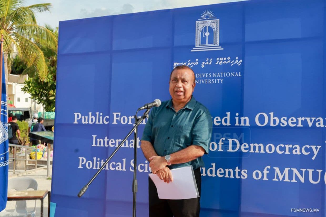 އިލެކްޝަންސް ކޮމިޝަން (އީސީ)ގެ ރައީސް ފުއާދު ތައުފީގު/ ފޮޓޯ: އެމްއެންޔޫ