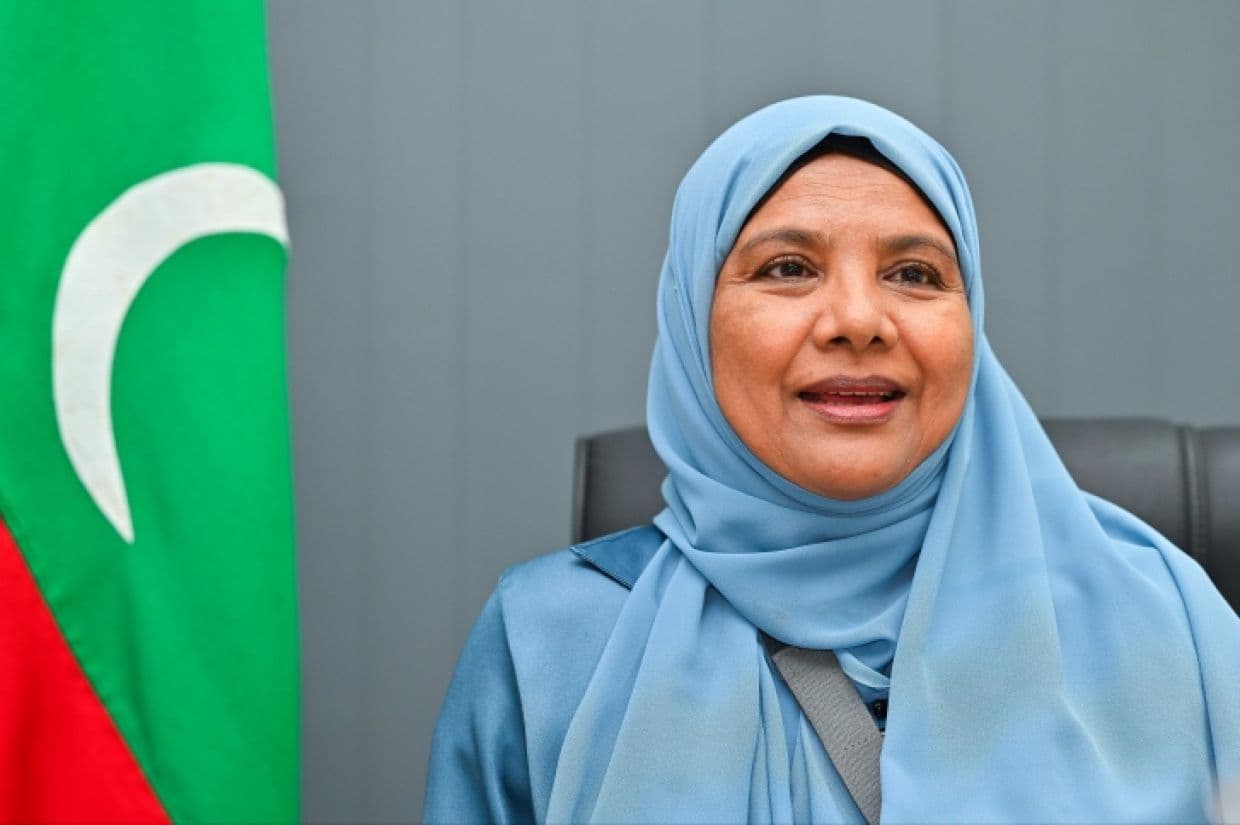 އިޖުތިމާޢީ އަދި ޢާއިލީ ތަރައްޤީއާ ބެހޭ ވަޒީރު ޑރ. އައިޝަތު ޝިހާމް.