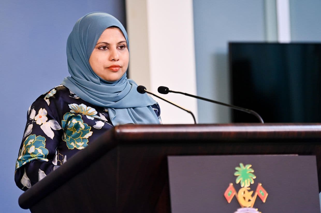 ރައީސް އޮފީހުގެ ތަރުޖަމާނު ހީނާ ވަލީދު / ފޮޓޯ: ރައީސް އޮފީސް