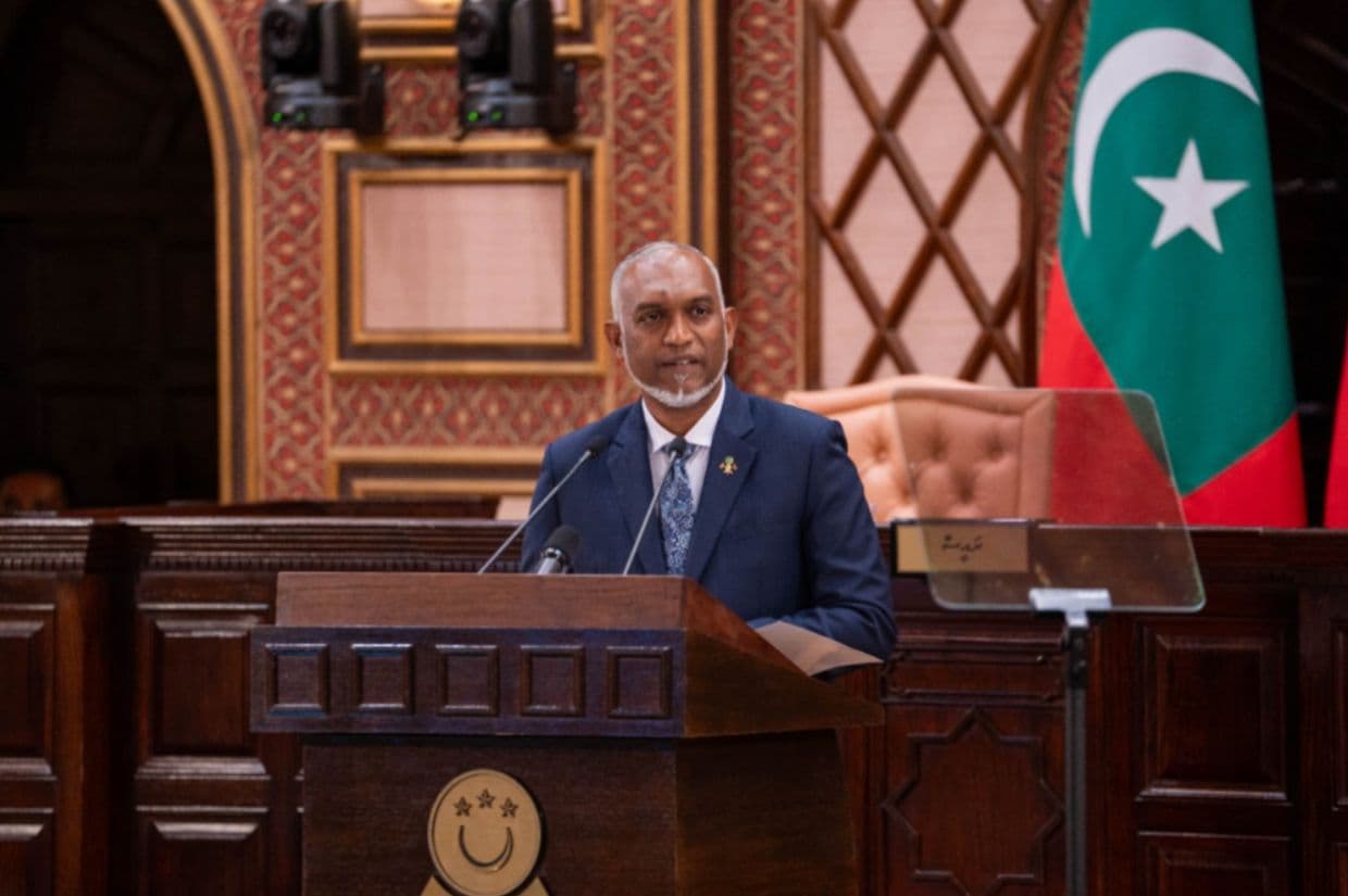 ރައީސުލްޖުމްހޫރިއްޔާ ޑރ. މުޙައްމަދު މުޢިއްޒު / ފޮޓޯ: މަޖިލިސް