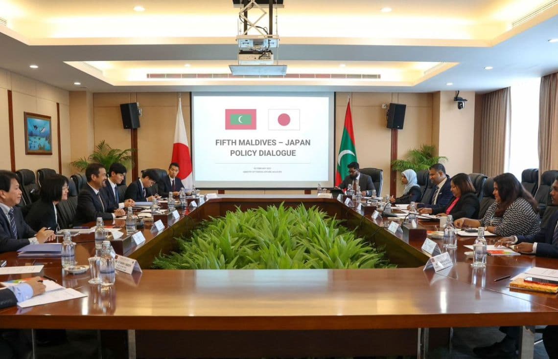 ދިވެހިރާއްޖެ-ޖަޕާނު ޕޮލިސީ ޑައިލޮގްގެ ތެރެއިން/ ފޮޓޯ: ފޮރިން މިނިސްޓްރީ