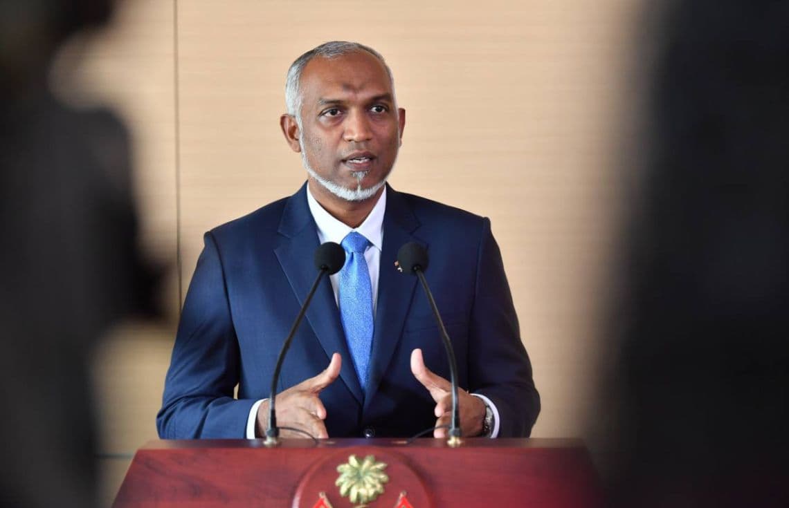 ރައީސުލްޖުމްހޫރިއްޔާ ޑރ. މުޙައްމަދު މުޢިއްޒު. / ފޮޓޯ: ރައީސް އޮފީސް