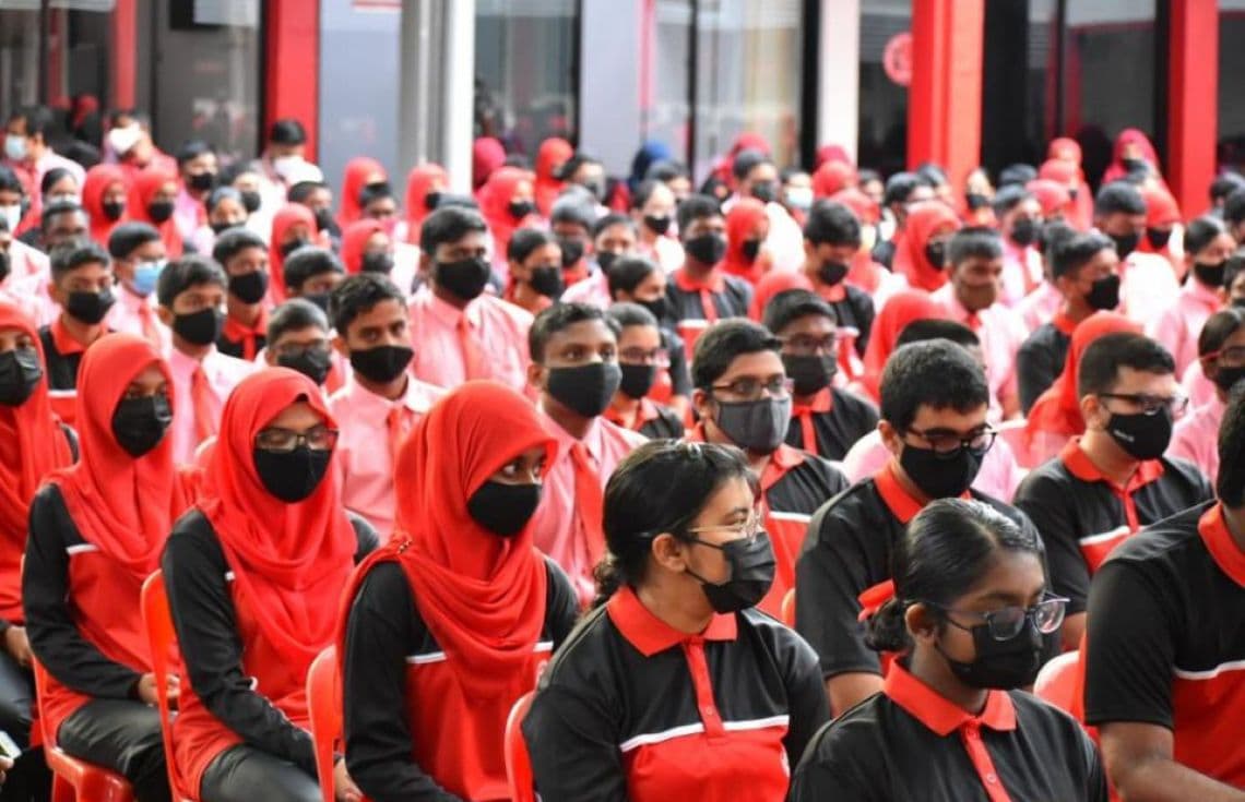 އިސްކަންދަރު ސްކޫލުގެ ދަރިވަރުންތަކެއް. / ފޮޓޯ: އެޑިއުކޭޝަން މިނިސްޓްރީ
