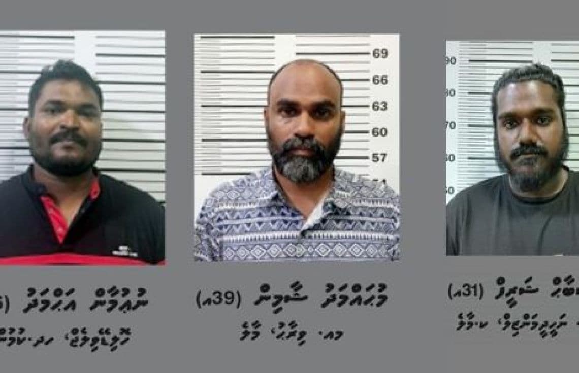 އިހުތިޖާޖާ ގުޅިގެން ހައްޔަރުކުރި 3 ޓެކްސީ ޑްރައިވަރުން. / ފޮޓޯ: ޕޮލިސް