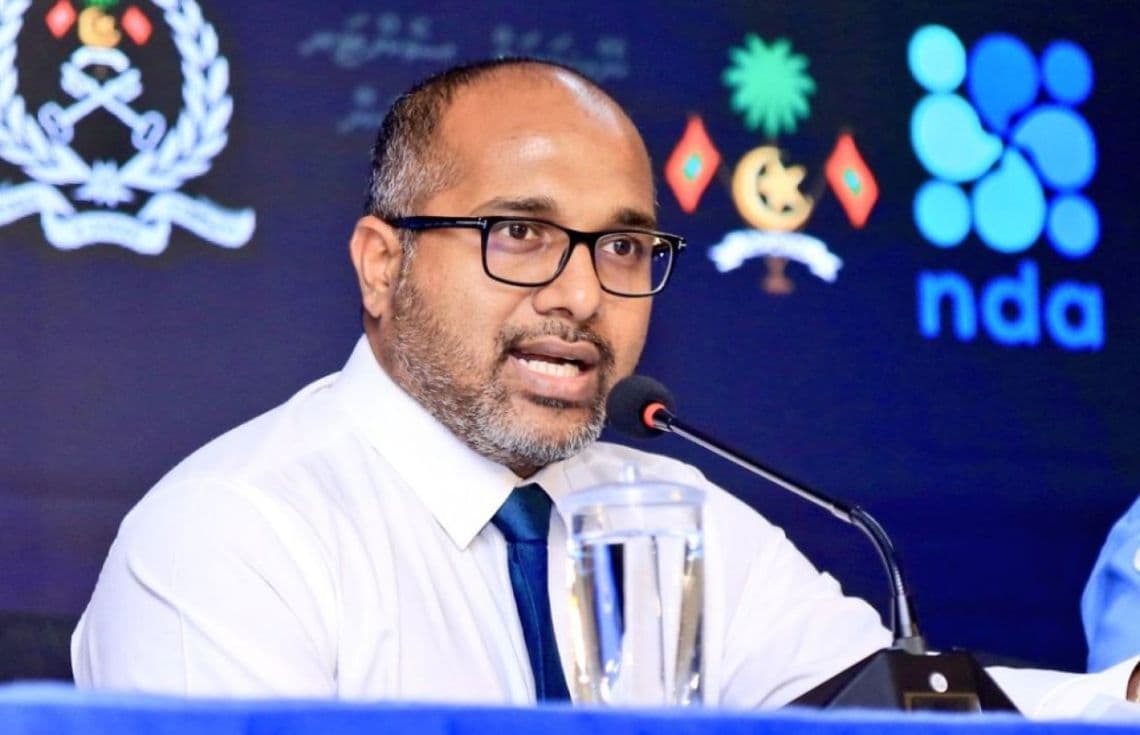 ހޯމްލޭންޑް ސެކިޔުރިޓީ އެންޑް ޓެކްނޮލޮޖީ މިނިސްޓަރ އަލީ އިހުސާން.
