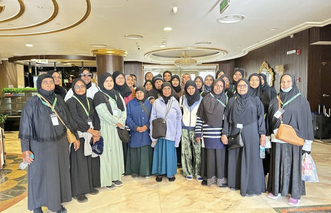 މަދީނާ ހޮޓެލްގައި ޠައިބާ ގުރޫޕުގެ ޢުމަރާވެރިން / ފޮޓޯ: ޠައިބާ