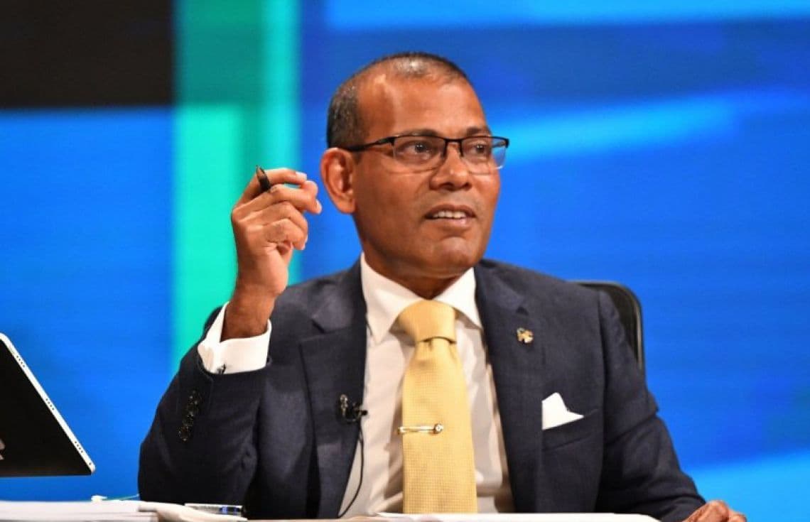 ކުރީގެ ރައީސް މުޙައްމަދު ނަޝީދު.