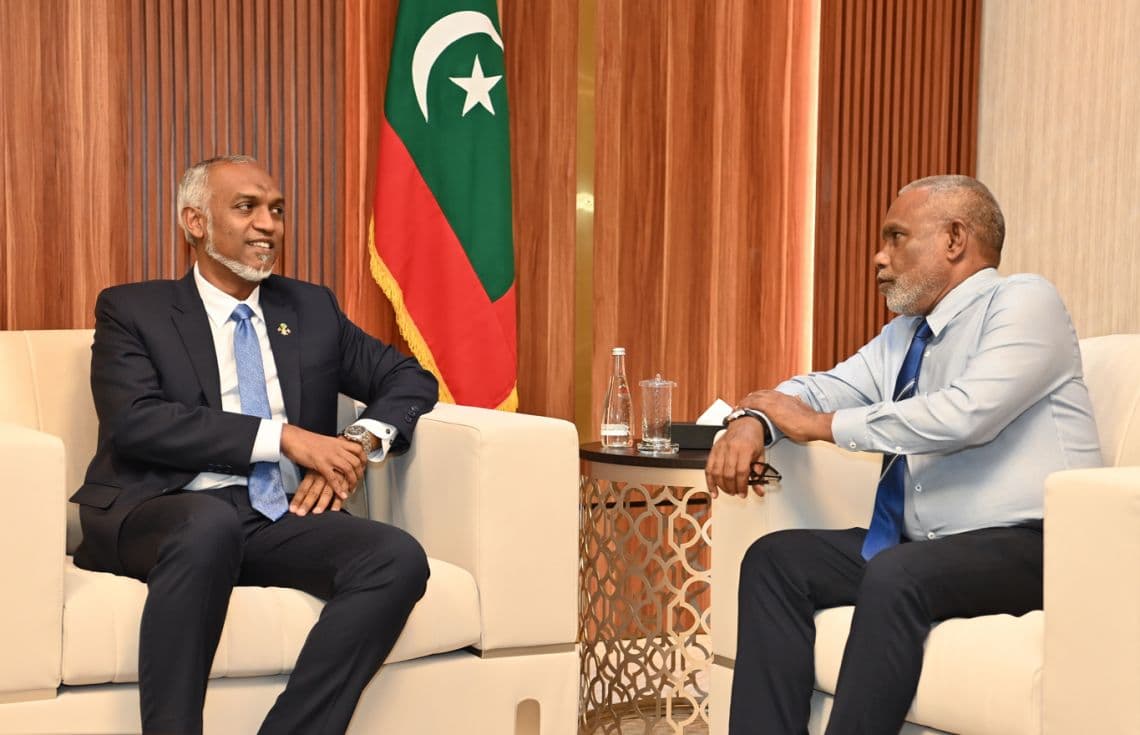ރައީސުލްޖުމްހޫރިއްޔާ ޑރ. މުޙައްމަދު މުޢިއްޒު، ރައްޔިތުންގެ މަޖިލީހުގެ ރައީސް ޢަބްދުއްރަޙީމް ޢަބްދުﷲ އާއި ބައްދަލުކުރެއްވުން: ދެބޭފުޅުން މިއަދު ބައްދަލުކުރައްވަ
