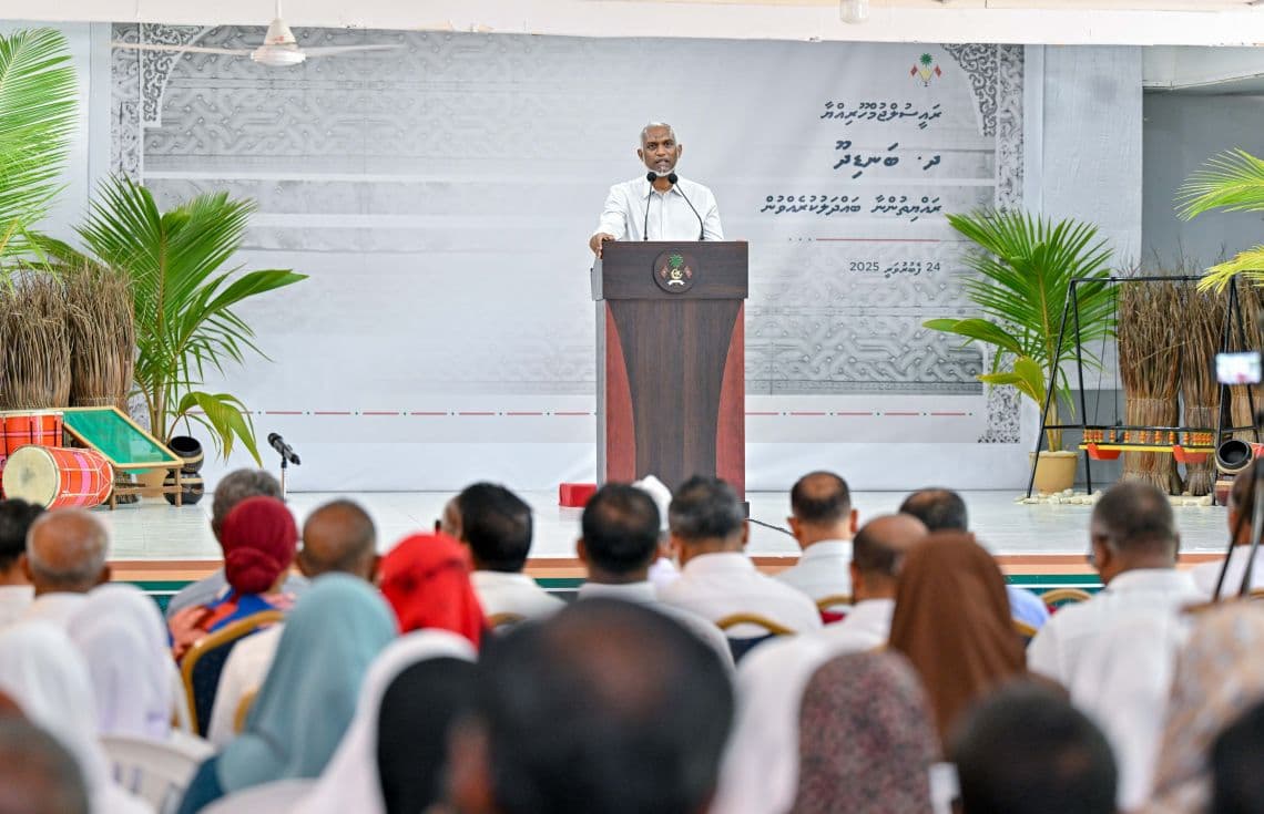 ރައީސުލްޖުމްހޫރިއްޔާ ދ. ބަނޑިދޫ ރައްޔިތުންނާ ބައްދަލުކުރެއްވުން. / ފޮޓޯ: ރައީސް އޮފީސް