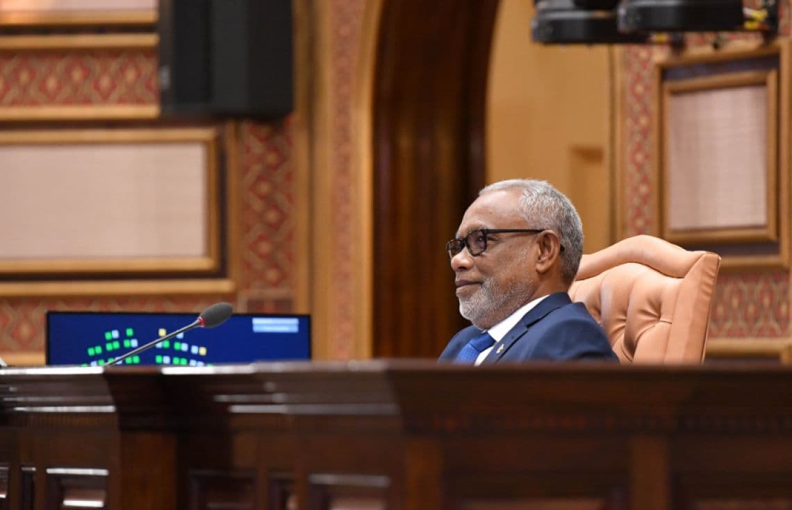 މަޖިލީހުގެ ރައީސް ޢަބްދުއްރަޙީމް ޢަބްދުﷲ/ ފޮޓޯ: މަޖިލީސް
