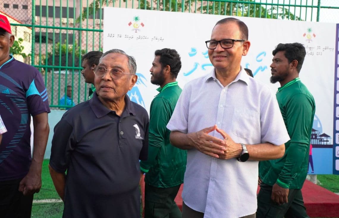 ޕަބްލިކް ވޯކްސް މިނިސްޓަރު އާދަމް ޝަރީފް. / ފޮޓޯ: ޕަބްލިކް ވޯކްސް މިނިސްޓްރީ