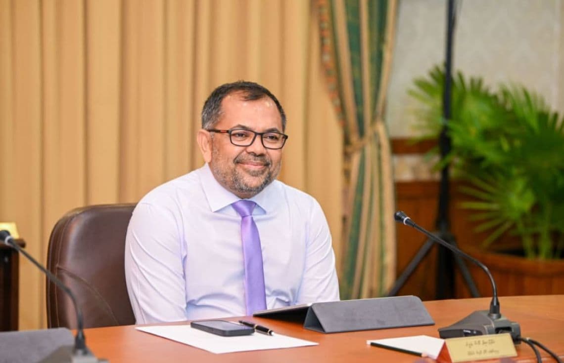 ފިނޭންސް މިނިސްޓަރ މޫސާ ޒަމީރު. / ފޮޓޯ: ރައީސް އޮފީސް