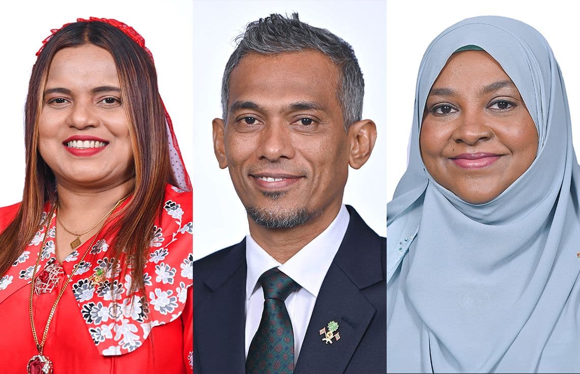 މަރިޔަމް ޝަބީނާ (ކ)އާއި ލުވޭޒު އަދި އިރުތިޝާމް އަށް މަޖިލީހުން ރުހުން ދީފި.