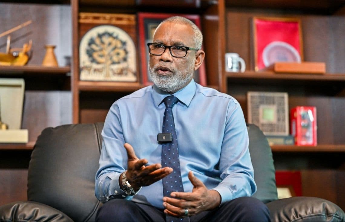 ރައްޔިތުންގެ މަޖިލީހުގެ ރައީސް ޢަބްދުއްރަޙީމް ޢަބްދުالله.