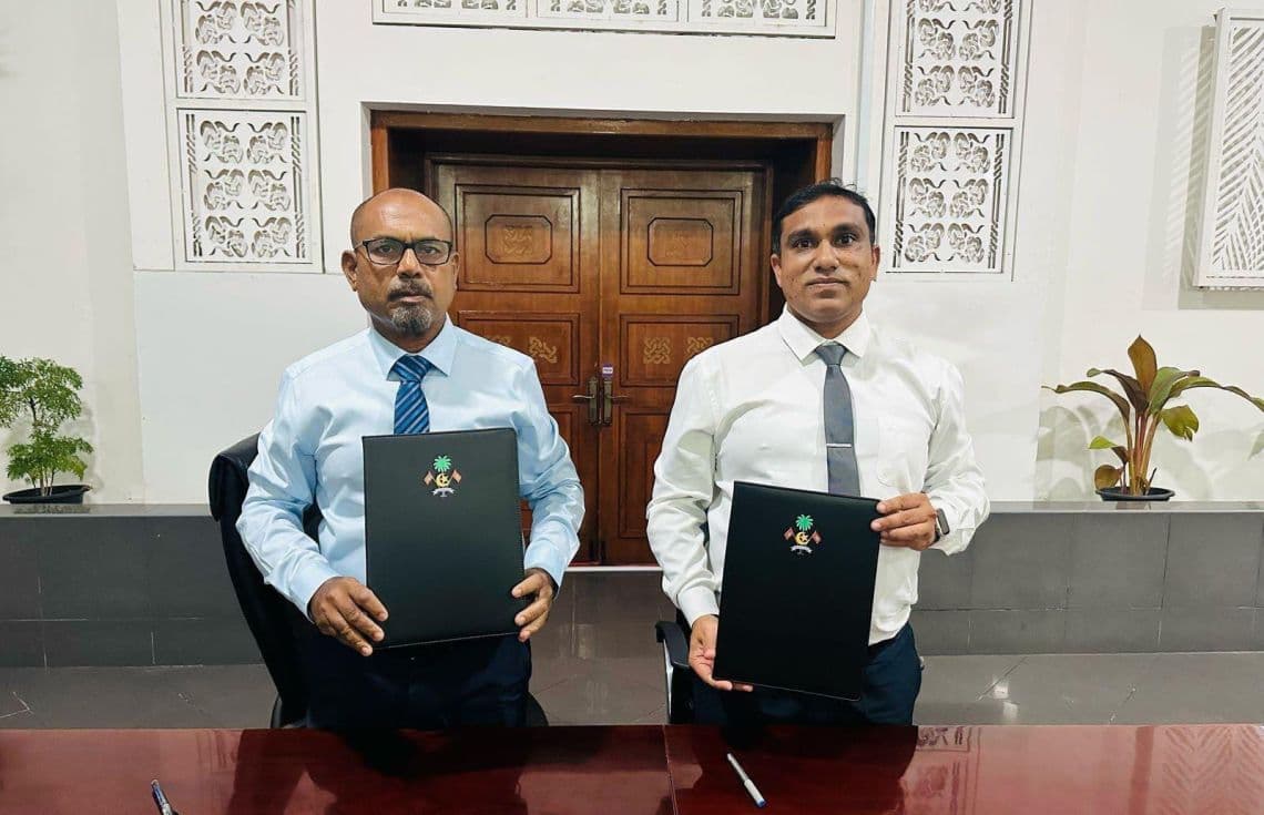 ފެނަކައާ 3 ރަށުގެ ނުނިމި ހުރި މަސައްކަތް ހަވާލުކުރުން/ ފޮޓޯ: ފެނަކަ