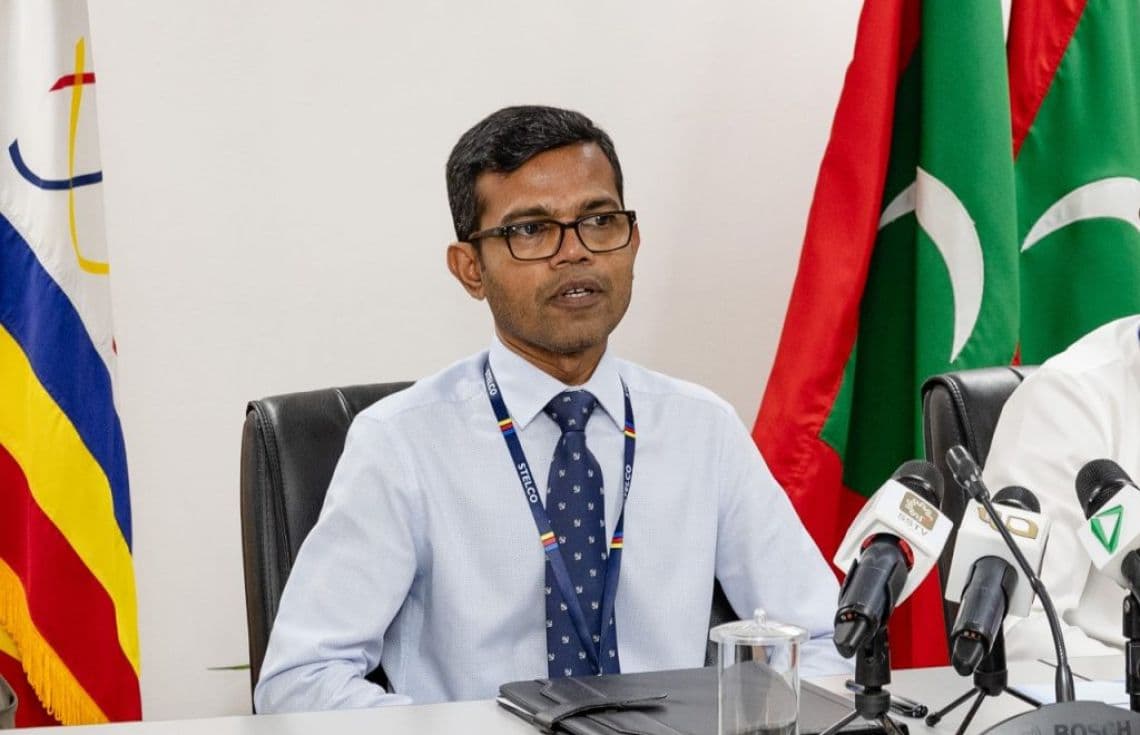 ސްޓްލްކޯގެ މެނޭޖިންގ ޑިރެކްޓަރ ހުސެއިން ފަހުމީ. / ފޮޓޯ: ސްޓެލްކޯ