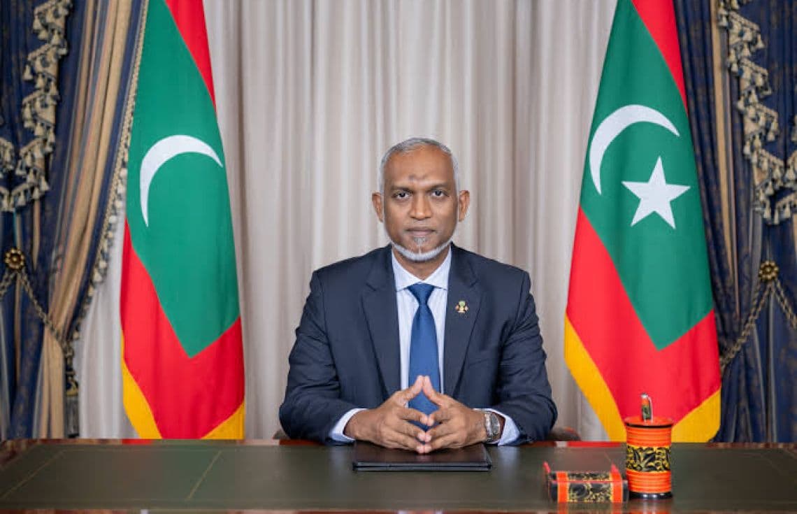 ރައީސުލްޖުމްހޫރިއްޔާ ޑރ. މުޙައްމަދު މުޢިއްޒު.