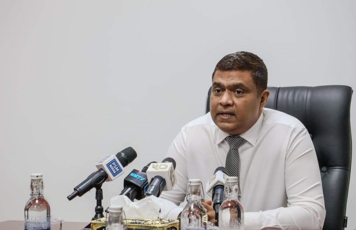 ޓްރާންސްޕޯޓް މިނިސްޓަރު މުހައްމަދު އަމީން / ފޮޓޯ: ޓްރާންސްޕޯޓް މިނިސްޓްރީ