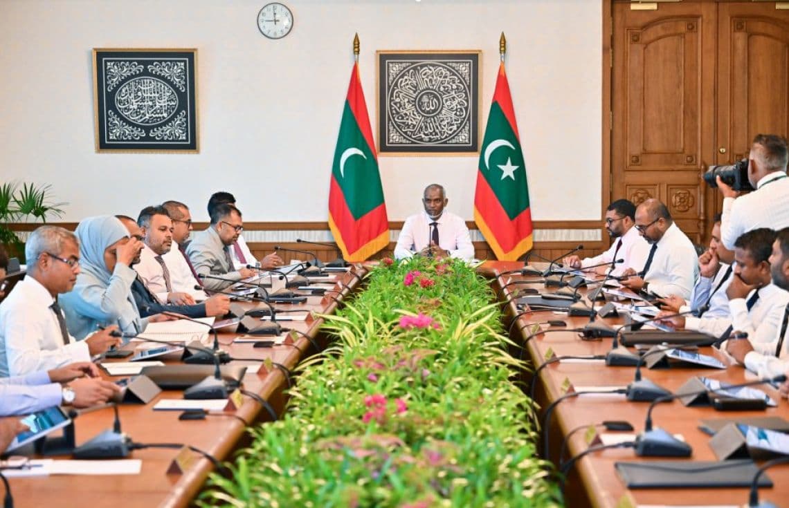 ވަޒީރުންގެ މަޖިލީހުގެ ޖަލްސާ ކުރިއަށް ދަނީ/ ފޮޓޯ: ރައީސް އޮފީސް