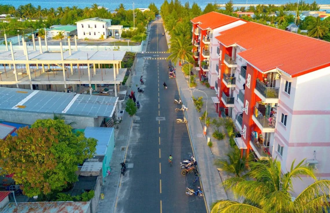 ސަރުކާރުން ގދ. ތިނަދޫގައި އިމާރާތްކޮށްފައިވާ ހައުސިން ޔުނިޓުތައް / ފޮޓޯ: އާރުޑީސީ