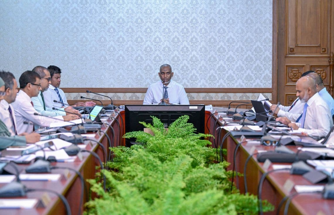 ކެބިނެޓް ބައްދަލުވުމުގެ ތެރެއިން/ ފޮޓޯ: ރައީސް އޮފީސް