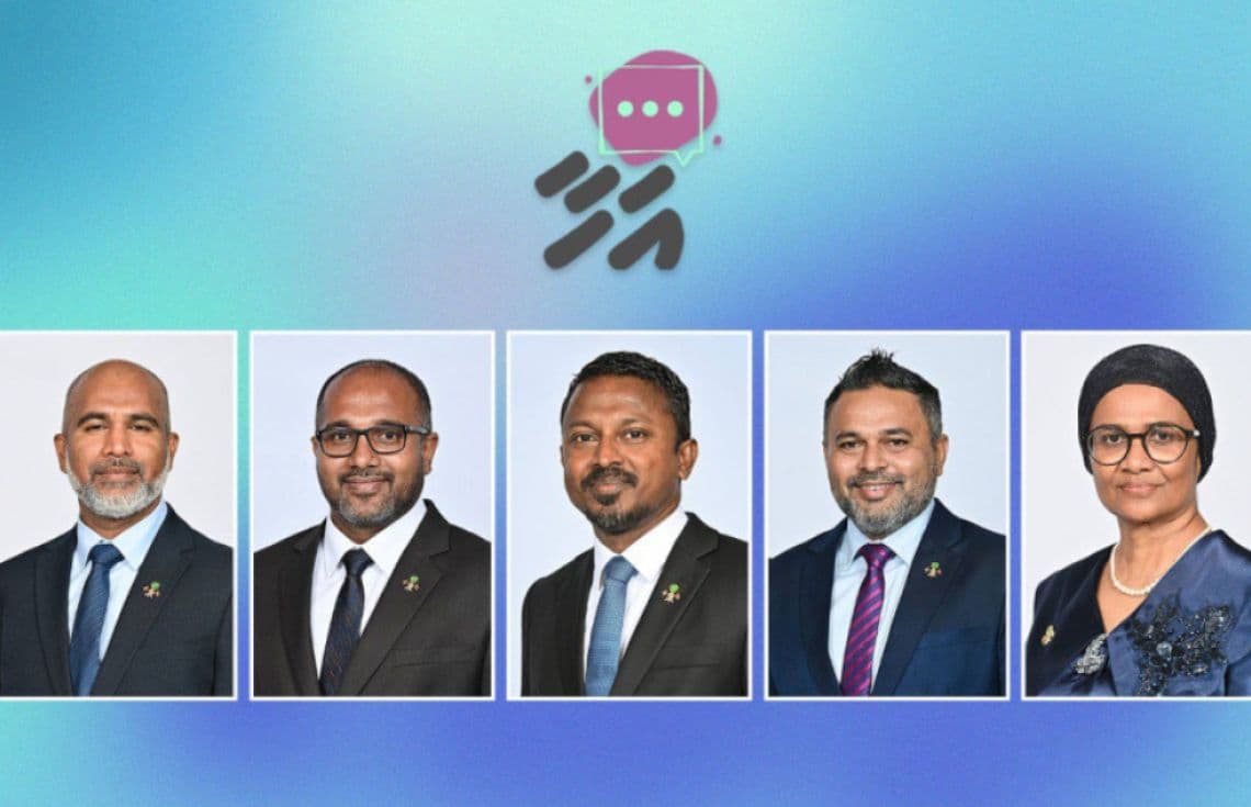 އަހާ ފޯރަމްގެ 5 ވަނަ ފޯރަމްގައި ބައިވެރިވެވަޑައިގަންނަވާ 5 ވަޒީރުން / ފޮޓޯ: ޕީއެސްއެމް