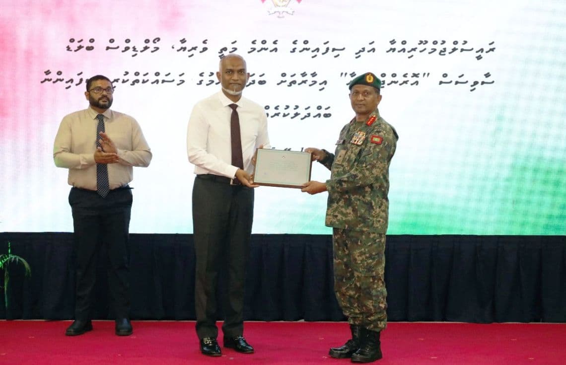 ބަންޑާރަކޮށީގައި މިއަދު ބޭއްވި ޚާއްޞަ ރަސްމިއްޔާތު. / ފޮޓޯ: އެމްއެންޑީއެފް