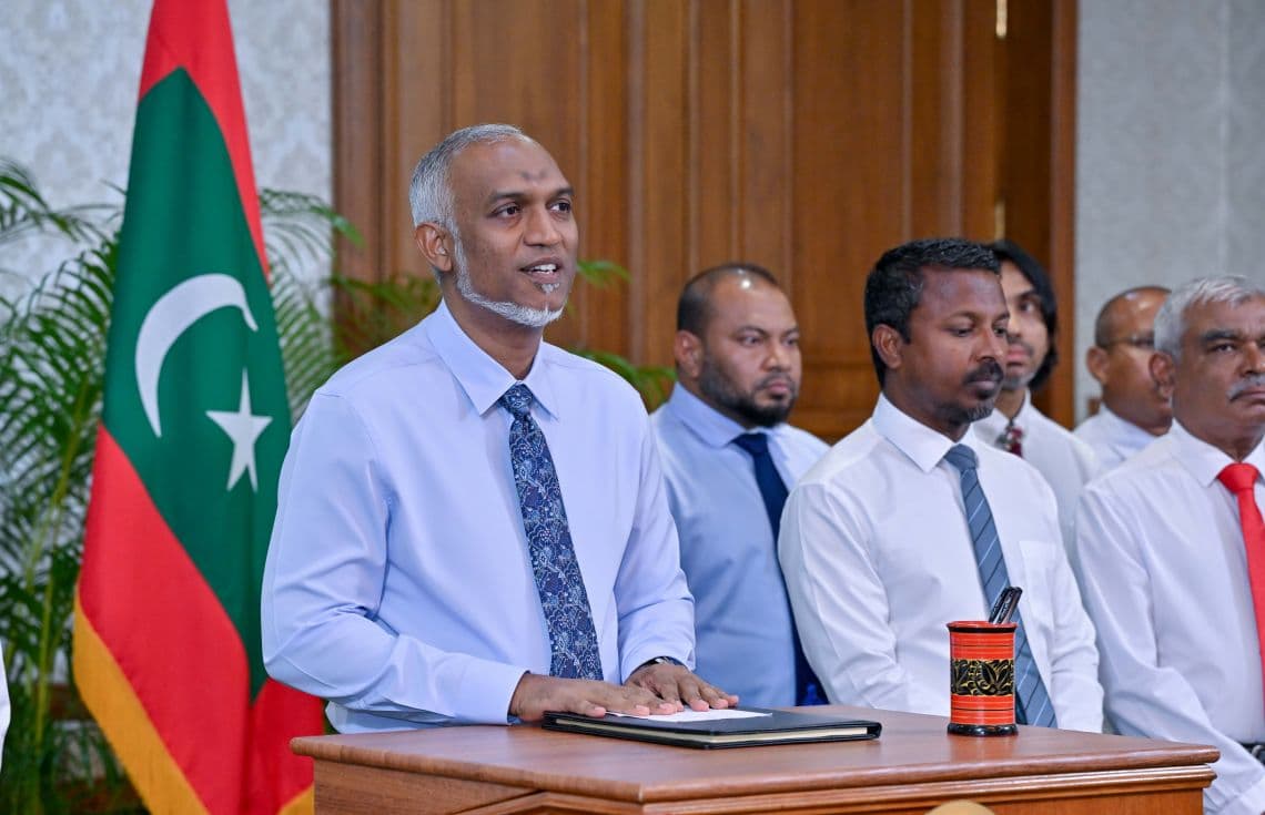 ރައީސުލްޖުމްހޫރިއްޔާ ޑރ. މުޙައްމަދު މުޢިއްޒު /ފޮޓޯ: ރައީސް އޮފީސް