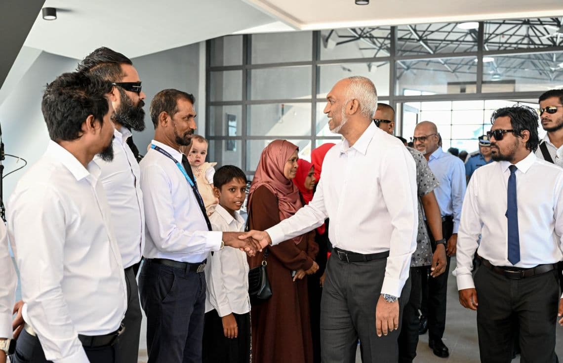 ރައީސުލްޖުމްހޫރިއްޔާ ޑރ. މުޙައްމަދު މުއިއްޒު މ.މުލިއަށް ވަޑައިގަތުން