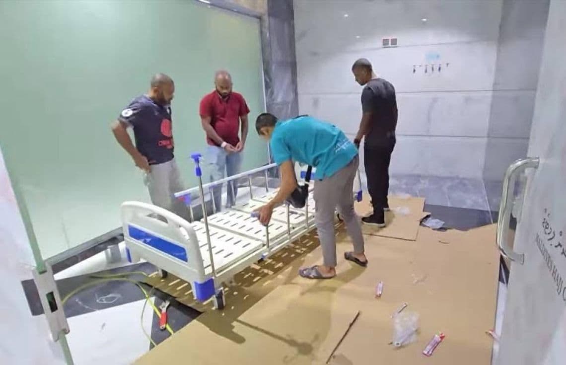 ސައުދީގައި ހައްޖުވެރިން ތިބޭ ހޮޓަލުގައި ދިވެހި ހައްޖުވެރިންނަށް ހާއްސަ ކްލިނިކް ހަދަނީ / ފޮޓޯ: އިސްލާމިކް މިނިސްޓްރީ