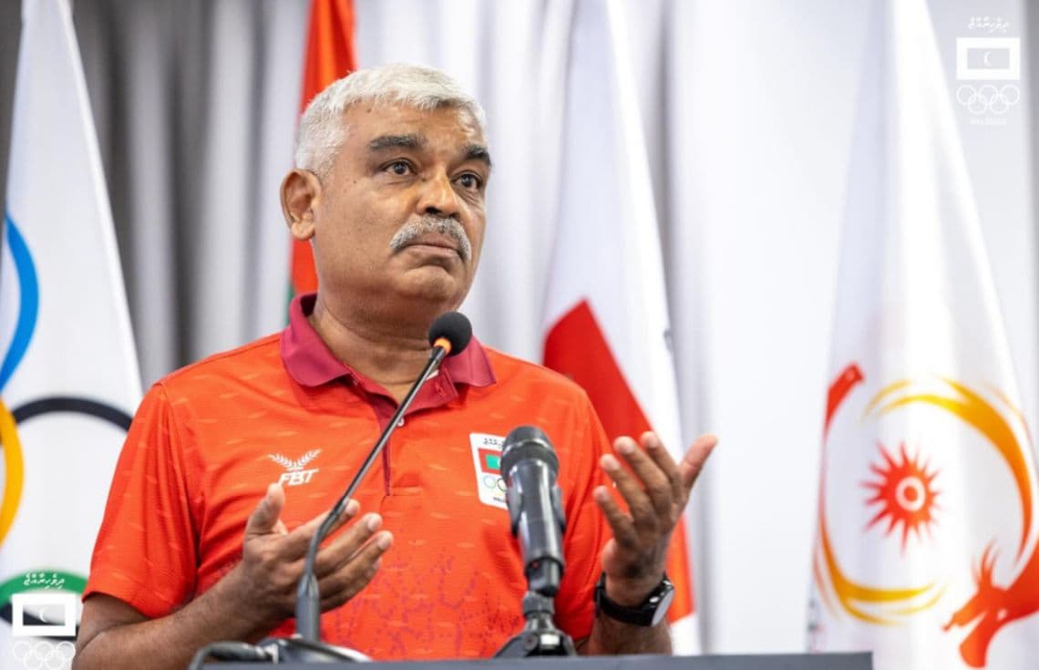 އެމްއޯސީގެ ރައީސް މުޙައްމަދު ޢަބްދުއްސައްތާރު (ޗަމްޕީ).