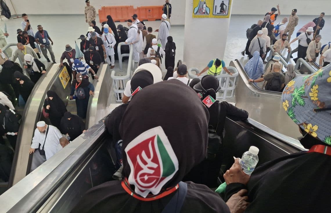 މި އަހަރު ރާއްޖެއިން ހައްޖަށް ދިޔަ ހައްޖުވެރިން ސައުދީގައި. / ފޮޓޯ: އިސްލާމިކް މިނިސްޓްރީ