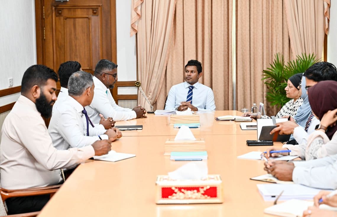ނައިބު ރައީސް ހދ. އަތޮޅު ކައުންސިލާ ބައްދަލުކުރެއްވުން. / ފޮޓޯ: ރައީސް އޮފީސް