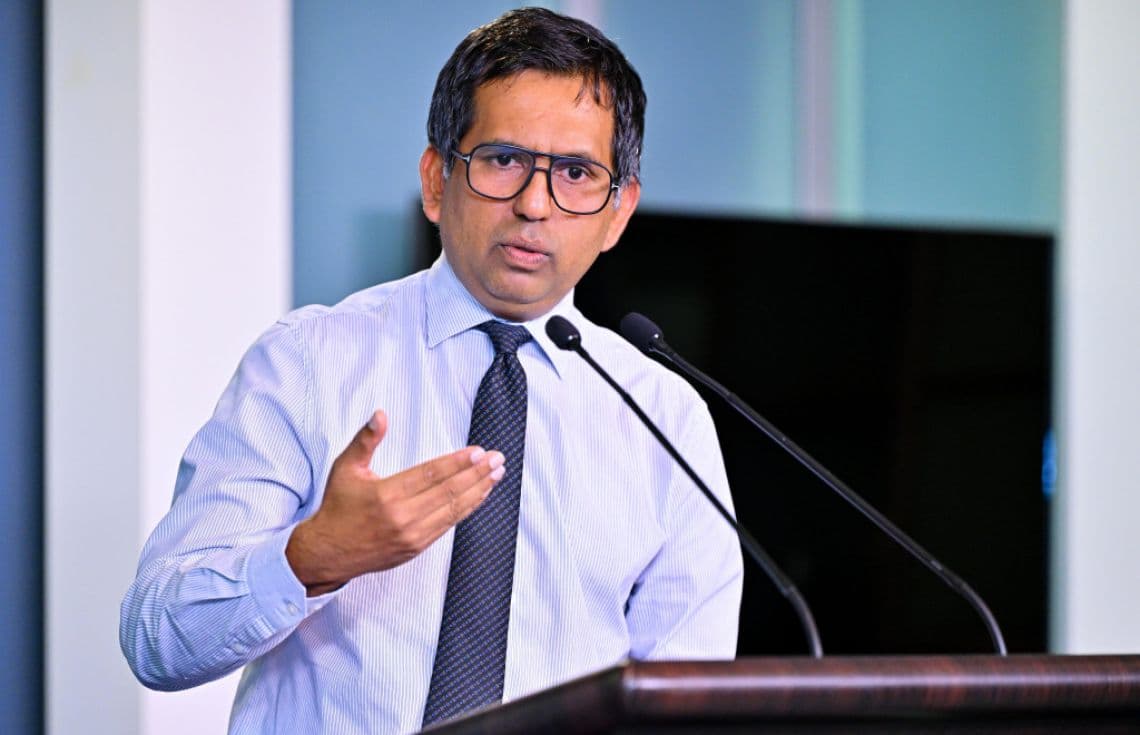 އިޤްތިޞާދީ ތަރައްޤީއާއި ވިޔަފާރިއާބެހޭ ވަޒީރު މުހައްމަދު ސަޢީދު/ ފޮޓޯ: ރައީސް އޮފީސް