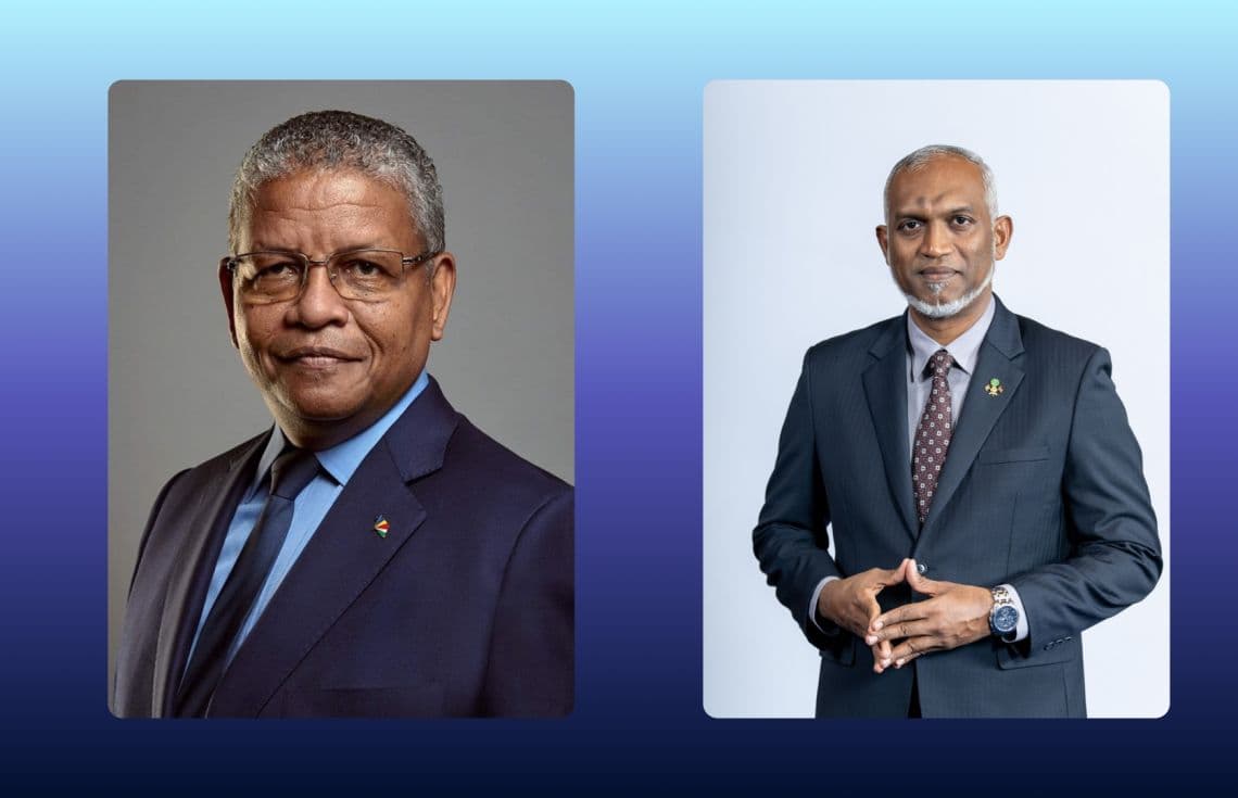 ރައީސުލްޖުމްހޫރިއްޔާ ޑރ. މުޙައްމަދު މުޢިއްޒު އަދި ސޭޝެލްސްގެ ގެ ރައީސް ވަވެލް ރަމްކަލަވާން