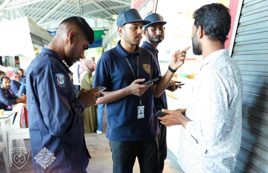 ހުޅުމާލޭގައި ކުރިއަށް ގެންދިޔަ އިމިގްރޭޝަންގެ ރެއިޑް އޮޕަރޭޝަން.