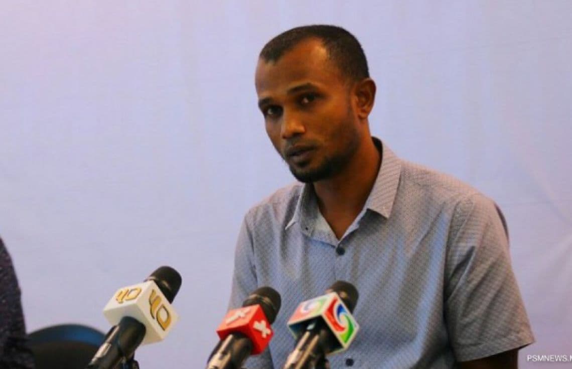 މަހިނބަދޫ ދާއިރާގެ މެންބަރު އަހުމަދު ޠާރިޤް ފޮޓޯ: ޕީއެސްއެމް