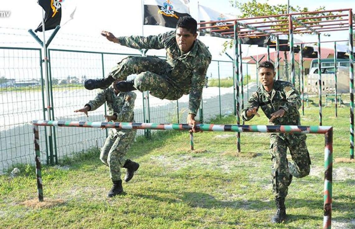 އެމްއެންޑީއެފްގެ ތަމްރީނެއް. / ފޮޓޯ: އެމްއެންޑީއެފް