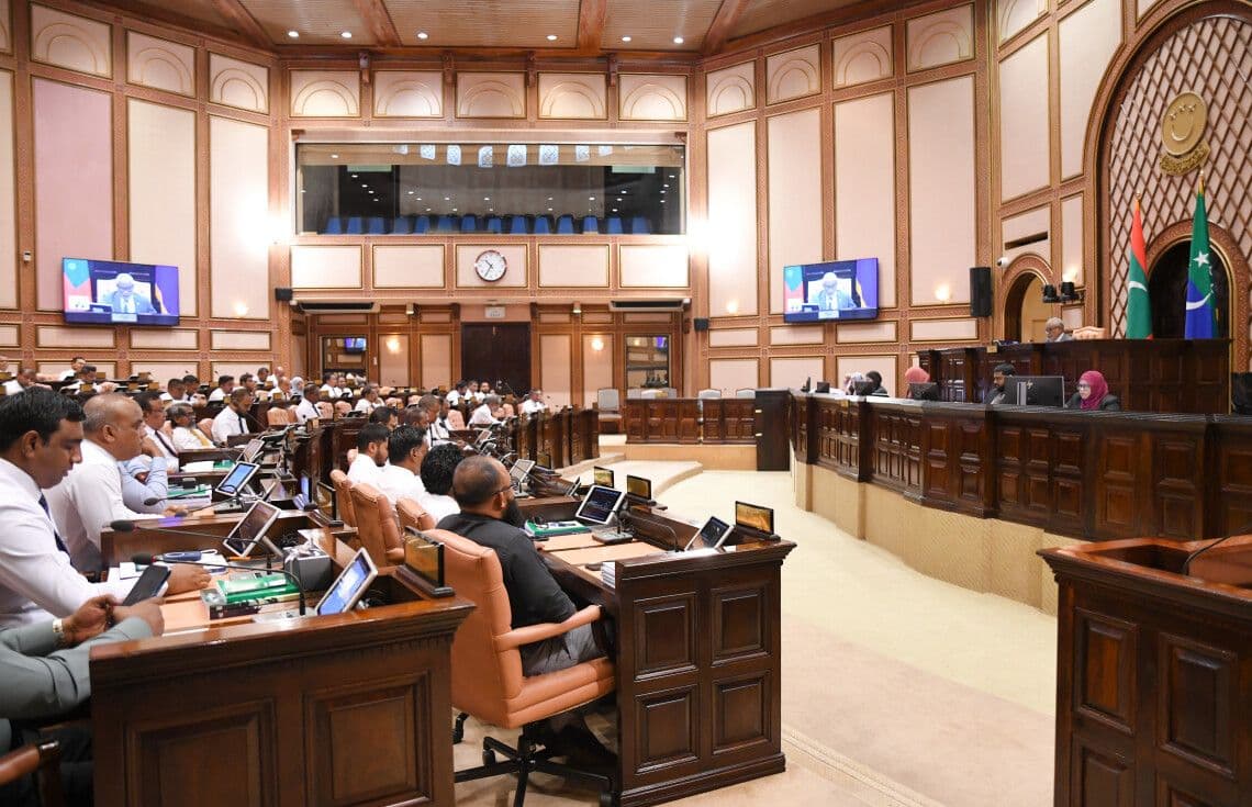 ރައްޔިތުންގެ މަޖިލީހުގެ ޖަލްސާއެއް ކުރިއަށް ގެންދަނީ / ފޮޓޯ: މަޖިލިސް