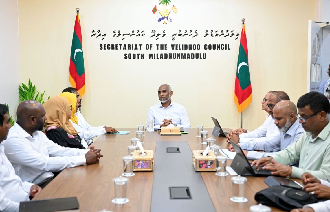 ރައީސް ނ. ވެލިދޫ ކައުންސިލާއި ބައްދަލުކުރެއްވުން/ ފޮޓޯ: ރައީސް އޮފީސް