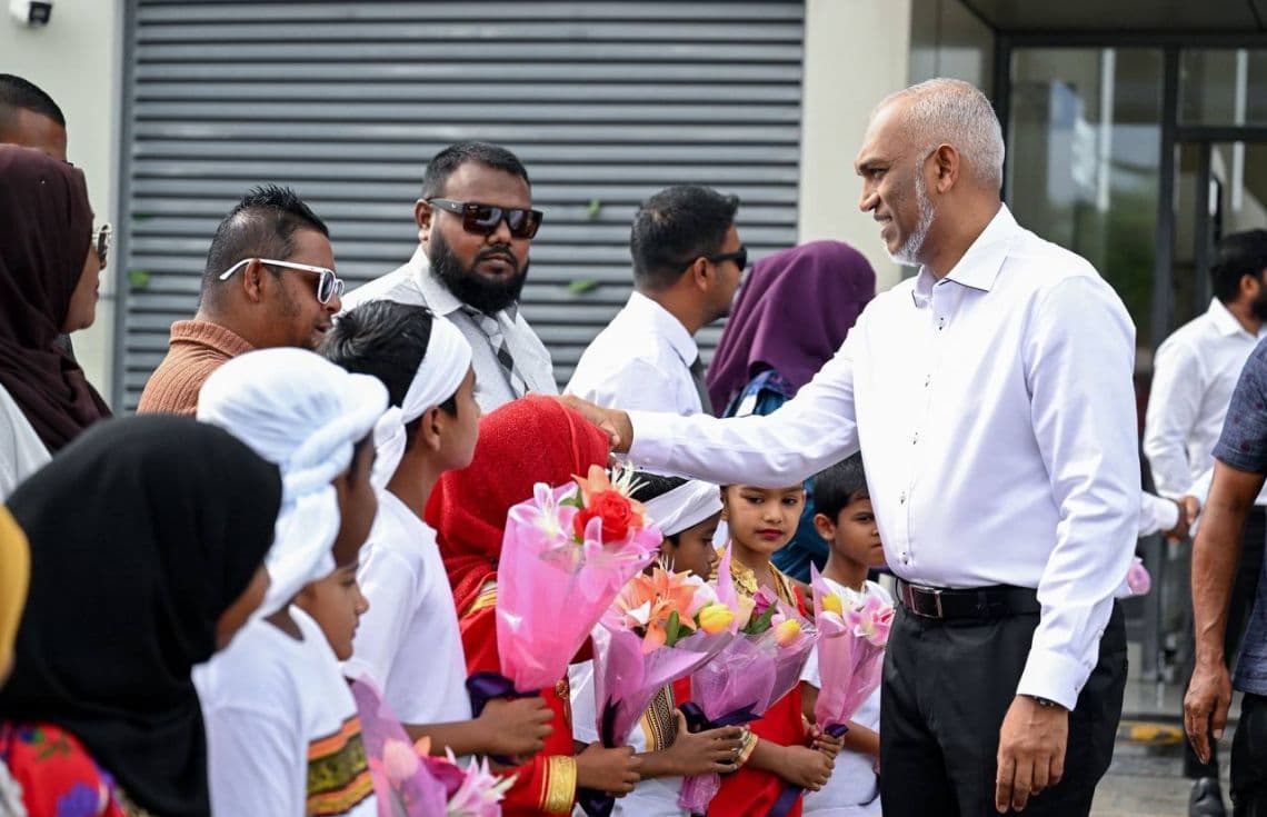 ރައީސް ނ. އަތޮޅަށް ކުރެއްވި ދަތުރުފުޅުގެ ތެރެއިން.--ފޮޓޯ:ރައީސް އޮފީސް
