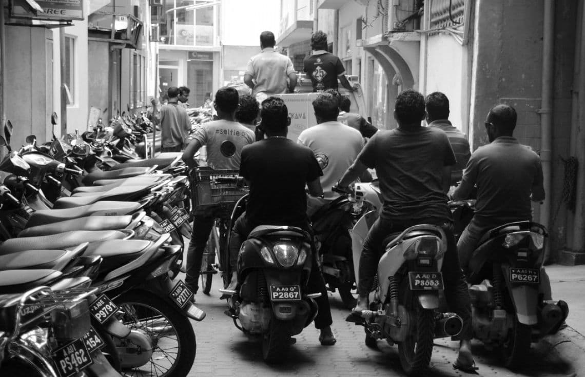 މާލޭގެ ޓްރެފިކް.--ފޮޓޯ:ފްލިކާ