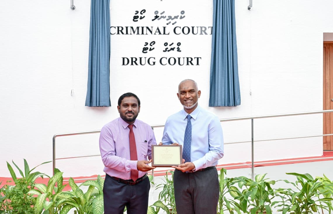 ޖަސްޓިސް ބިލްޑިންގްގެ އެނެކްސް އިމާރާތް ހުޅުވުން--- ފޮޓޯ:ރައީސް އޮފީސް