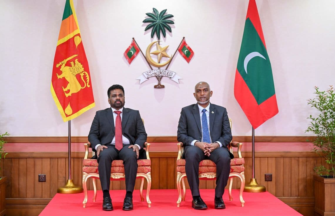 ލަންކާގެ ރައީސް ރާއްޖެ އަށް ކުރެއްވި ދަތުރުފުޅުގެ ތެރެއިން.—-ފޮޓޯ:ރައީސް އޮފީސް