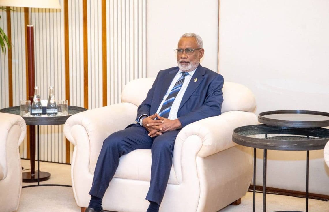 ޕާލިމަންޓް ސްޕީކާޒް ކޮންފަރެންސްގައި މަޖިލިސް ރައީސް ބައިވެރިވެވަޑައިގަތުމުގެ ތެރެއިން.--ފޮޓޯ:ޕީޕަލްސް މަޖިލިސް