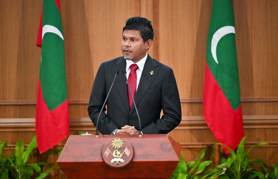 ދިވެހި ރާއްޖޭގެ ނައީބު ރައީސް ހުސައިން މުހައްމަދު ލަތީފް.--- ފޮޓޯ: ދަ ޕްރެސް އެމްވީ